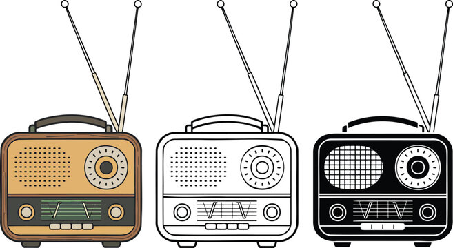 アンティークラジオ」の写真素材 | 91,431件の無料イラスト画像