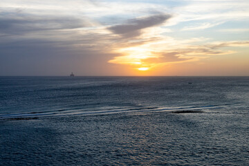 Fototapeta premium Sunset on the Caribbean Seas