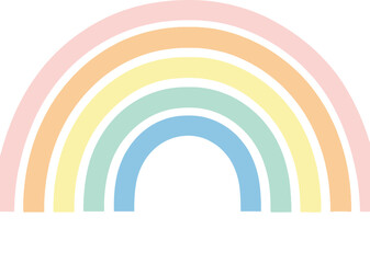 Obraz premium Pastel rainbow graphic