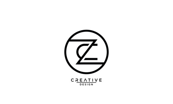 CZ, ZC, C, Z, Abstract Letters Logo Monogram