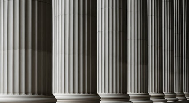 Ancient greek architecture showcasing the grandeur of classical columns