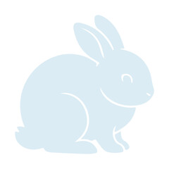Obraz premium Cute Bunny Rabbit Vector Illustration Isolated. Jumping Bunny Rabbit Vector Dynamic Animal Illustration. Bunny Logo Cute Rabbit Mascot Design , Animal Symbol Adorable Bunny Cartoon Vector 
