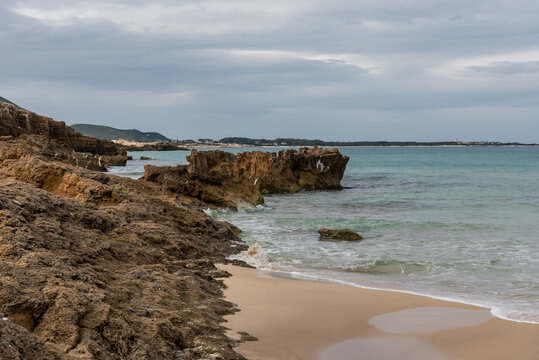 Beautiful seascape view from the north of Tunisia