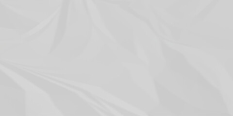 Obraz premium Crumpled paper Blank white crumpled and creased paper poster. Isolated light grungy wrinkled torn old paper material abstract texture background.