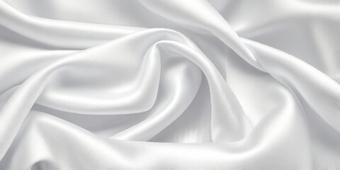 Obraz premium Classic White Bed Sheet Texture Background with Clean Folds and Comfortable Feel