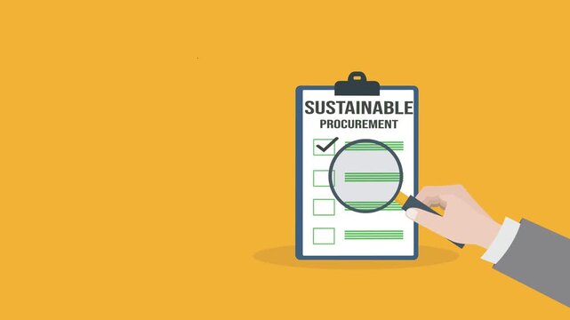 Sustainable procurement concept. ESG concept