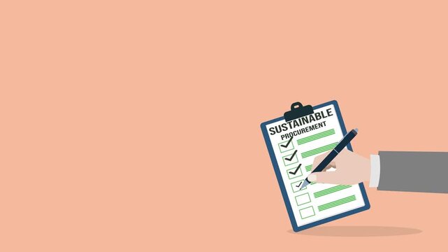 Sustainable procurement concept. ESG concept