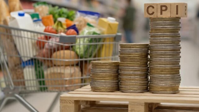 Inflation and CPI Increase at Grocery Store