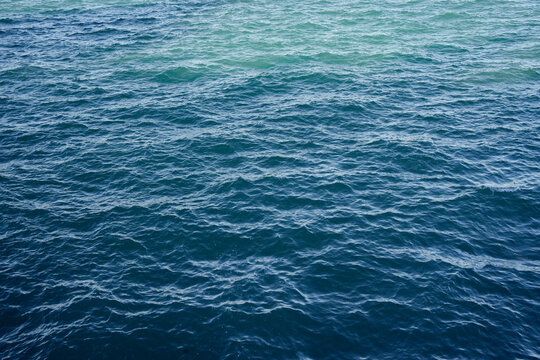 Deep blue sea with gentle surface ripples