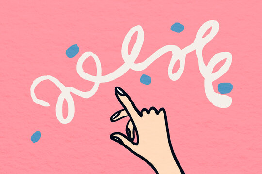 Hand gestures expressing creativity and communication