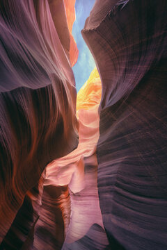 Antelope Canyon's vibrant sandstone formations