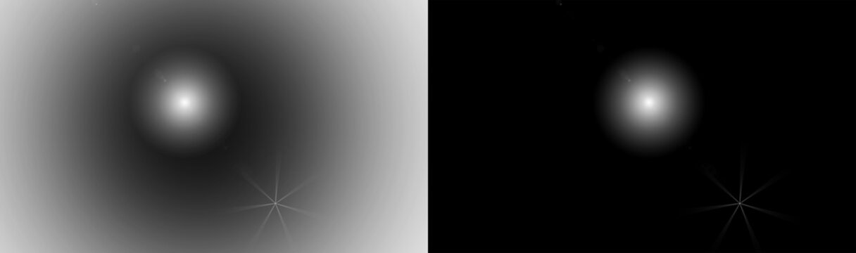 Glowing light orb with subtle lens flare isolated on transparent background, soft halo illumination, cinematic lighting effect for overlays, motion graphics, and digital design PNG