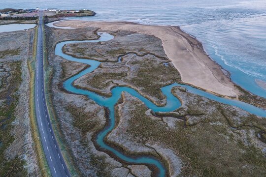 route de la plage de Blainville sur mer 