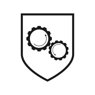Protection against possible capture by moving parts of mechanisms. Sign of a mechanism with rotating rollers that move in opposite directions. Danger of catching, pulling in or pinching body parts