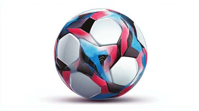ootball modern design ball, vector set, isolated on white background