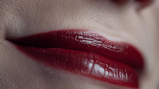 Extreme Close-Up of Smiling Vampire Teeth
