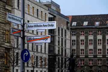 Obraz premium Umbenennung in Anton-Wilhelm-Amo-Strasse