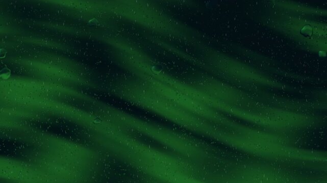 Dark green gradient background with raindrop for web design, social media graphics, prints, presentations, and digital artwork