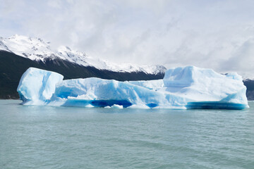 Navigation on Argentino lake, Patagonia landscape, Argentina