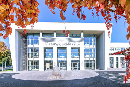 Gniezno, Poland - October 16, 2017. Collegium Europaeum of Adam Mickiewicz University.