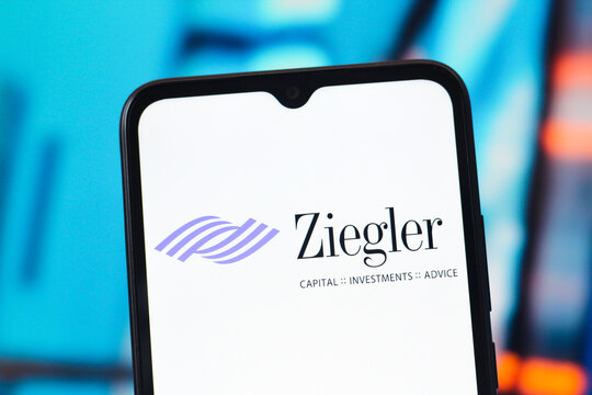 In this photo illustration, the Ziegler logo is seen displayed on a smartphone screen.