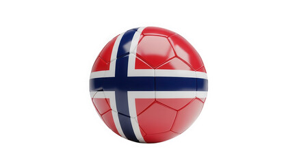 Naklejka premium A vibrant and detailed norwegian flag design, isolated on transparent background