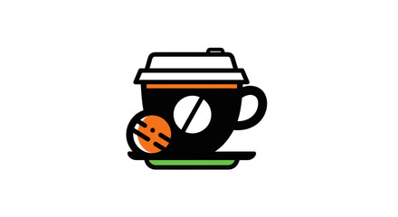 Fototapeta premium Coffee cup icon design