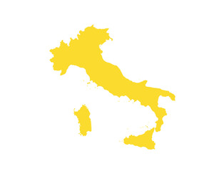 Obraz premium Map of Italy, sign silhouette. World Map Globe. Vector Illustration isolated on white background. Europe continent.