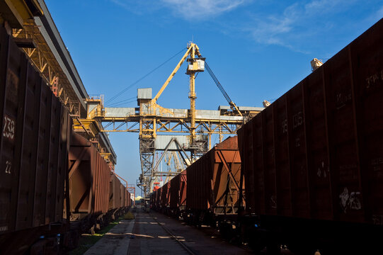 Industrial logistics and heavy industry concept