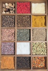 variety of spices