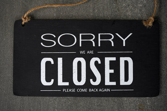 The shop sign says "Closed for Renovations