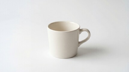 Fototapeta premium Blank cup on white background