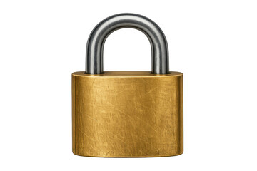 Brass padlock illustrating security, protection, and privacy concept