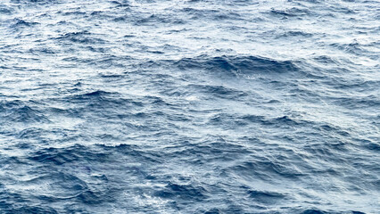 Obraz premium Open Sea Surface with Rolling Waves