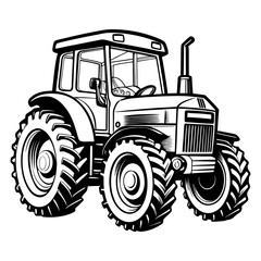 Obraz premium Tractor outline