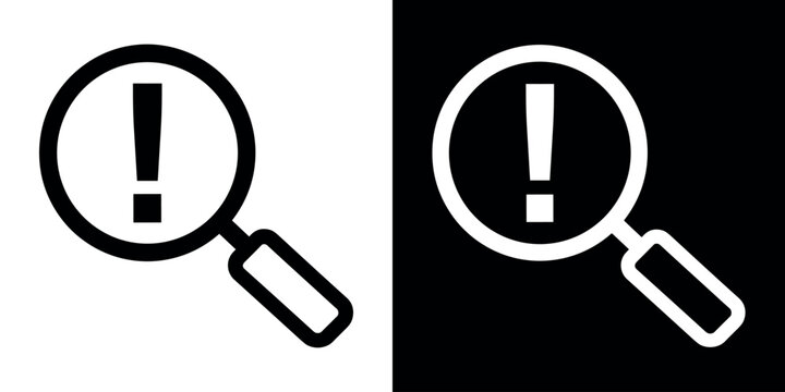 Finding problem icon in line design. editable stroke icon.