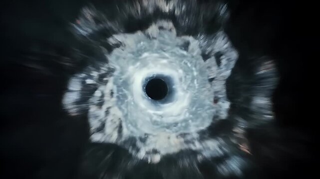 Water vortex funnel.