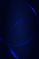 Minimal style dark blue circle center bubble decoration background. Vector creative design.