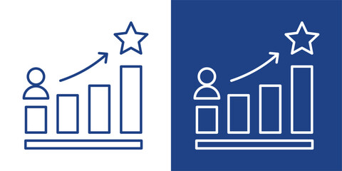 Reach Blue And White Icon Style Collection