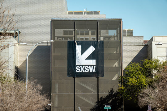 SXSW Festival Signage on Austin Convention Center Exterior