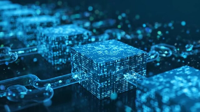Abstract blockchain cubes