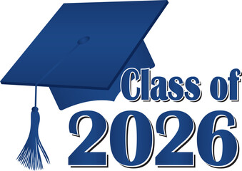 graduationcapclassof2026blue