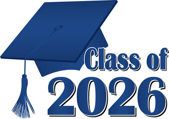 graduationcapclassof2026blue