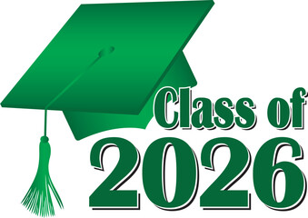 graduationcapclassof2026green
