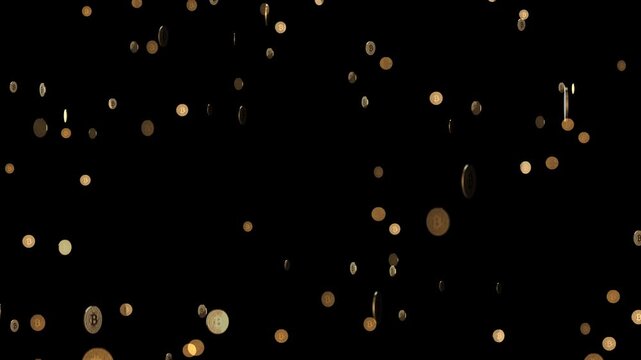 alpha Many Bitcoin icons are falling