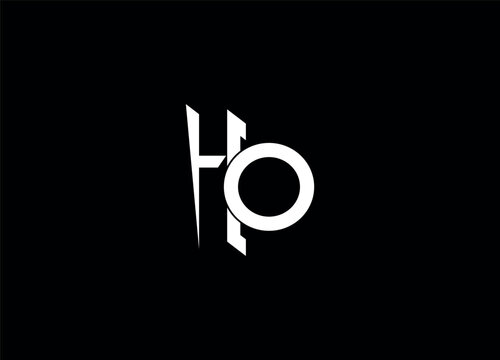 HO creative initial logo and alphabet logo design