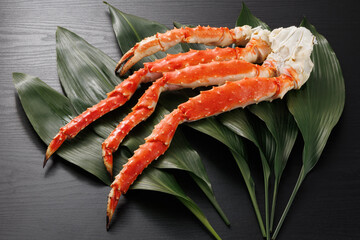 茹でたてのタラバガニ