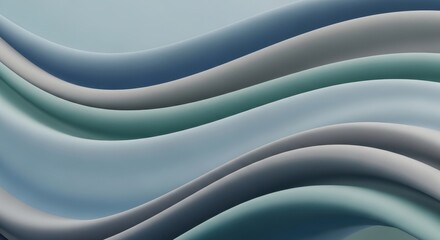 Abstract business background with flowing curved shapes and soft shadows, modern corporate style, neutral colors, copy space, stock background