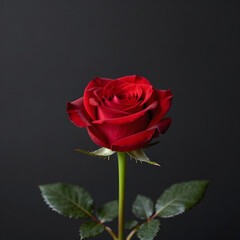 red rose isolated