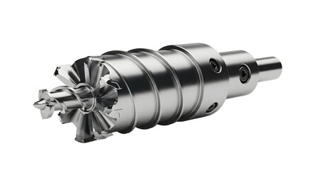 Metal Reamer Tool on Black Background